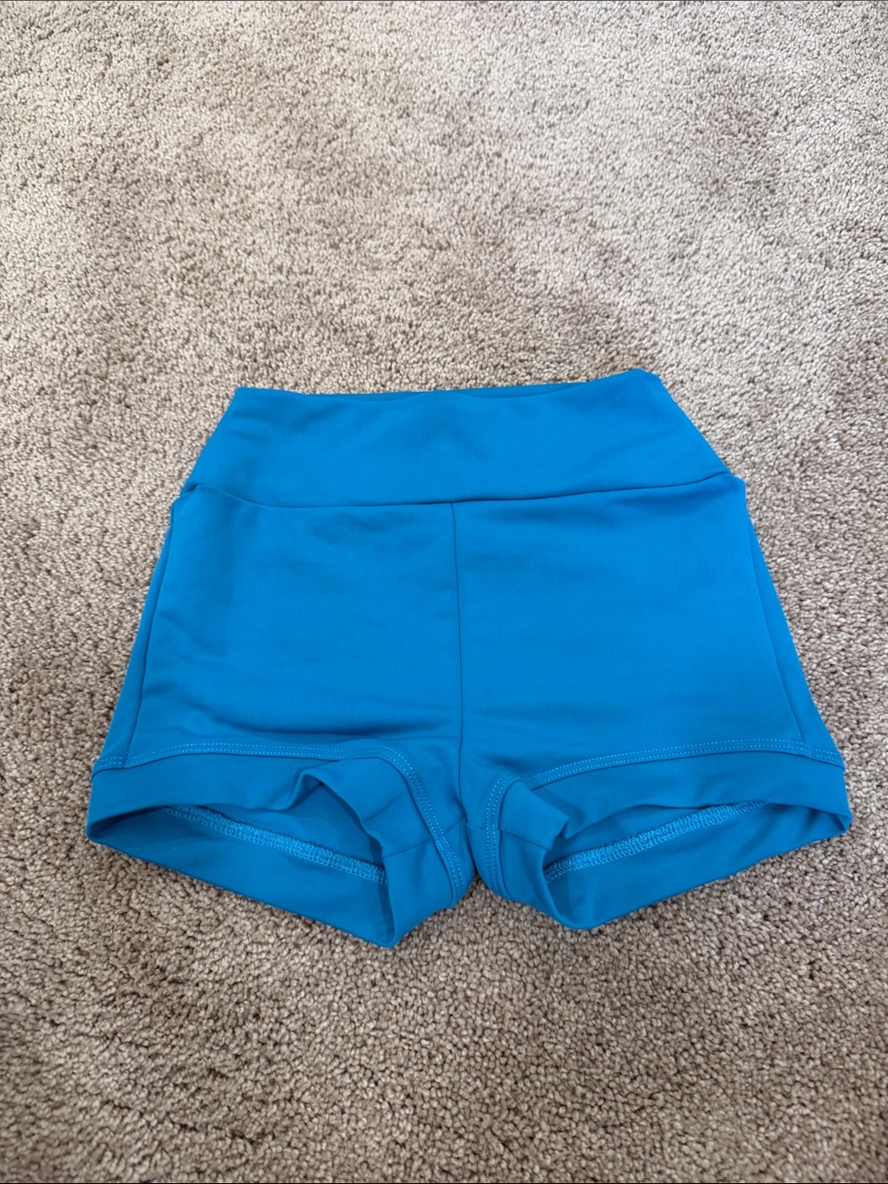 Women's High-Waist Performance Shorts — Bright Blue